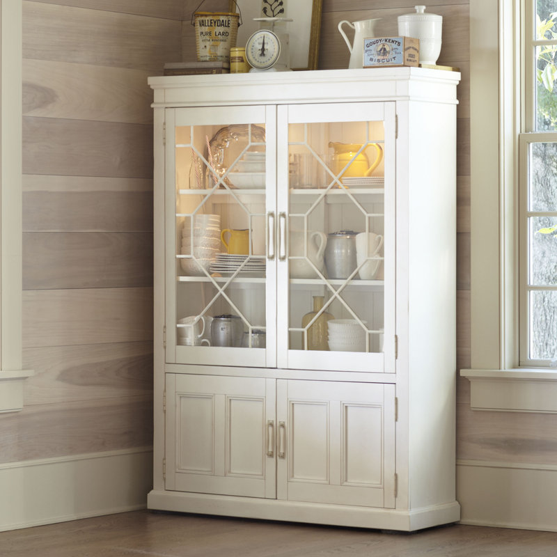 Birch Lane™ Lisbon Solid Rubberwood Lighted China & Reviews